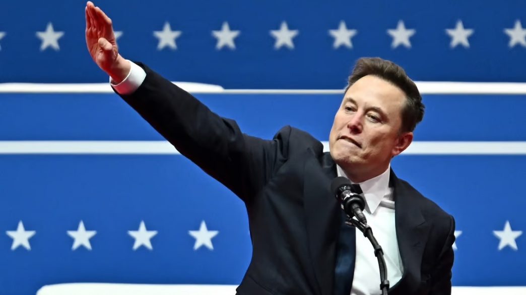 Elon Musk's Arm Permanently Stuck in same position as German Reich Salute