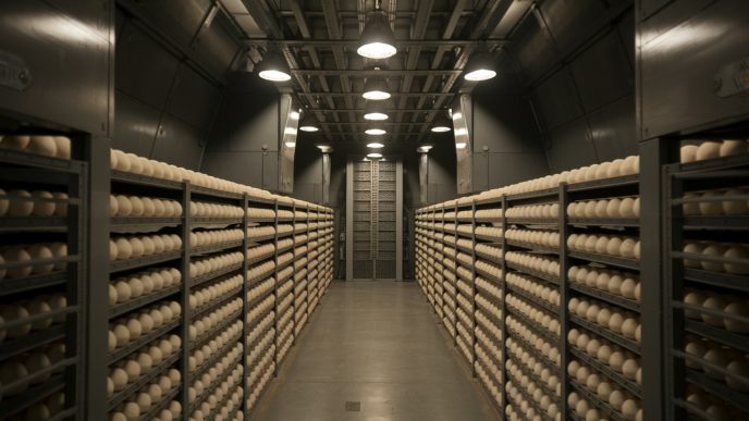 Eggs stored at Fort Knox