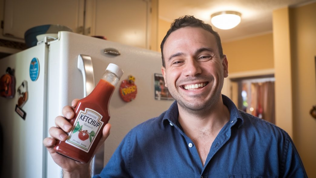 Ozempic breakthrough helps men find ketchup bottle in refrigerator